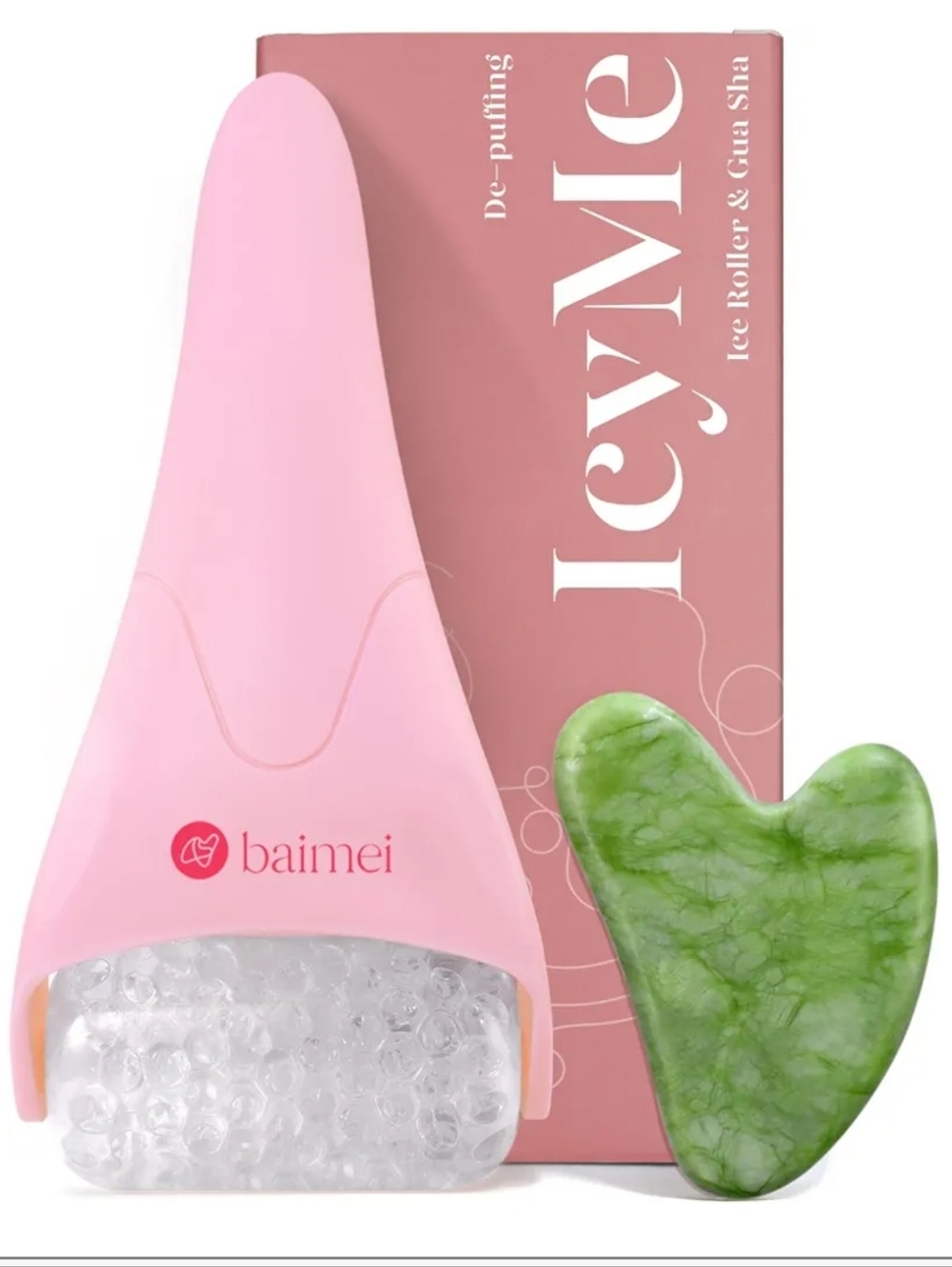 Baimei IcyMe Ice Roller & Natural Jade Stone